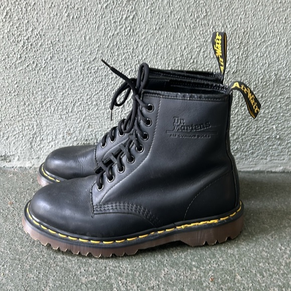 Dr. Martens Black 1460 Vintage Made in England Lace Up Boots Mens UK Sz 7 - Picture 4 of 15